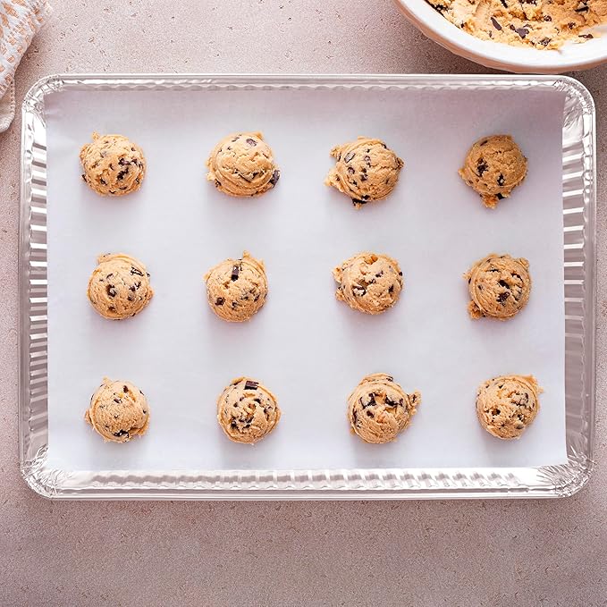 PLASTICPRO Aluminum Pans 20 Pack Disposable Cookie Sheets 13 x 17 Baking Pans Premium Quality Heavy Duty Sheet Pans - Image 7