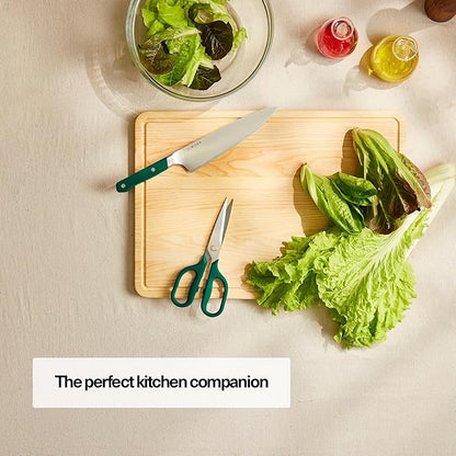 Misen Heavy Duty Kitchen Shears - Comfortable Ambidextrous Scissors for Meat, Poultry, Herbs & More - Easy to Clean - German Stainless Steel - Large | Green - Image 6
