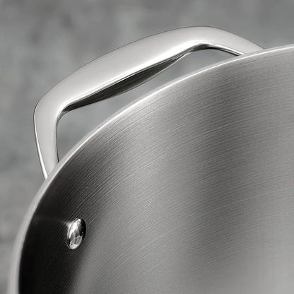 Tramontina Signature Tri-Ply Clad Stainless Steel 3-Quart Braiser Pan with Lid, Induction-Ready, Dishwasher-Safe, NSF-Certified, Made in Brazil - Image 6