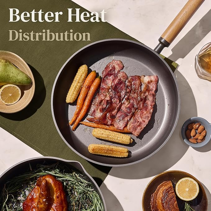 CAROTE Pots and Pans Set Non Stick, 21PCS Cookware Set with Strainer Lid, Induction Cooking Set with Kitchen Utensils, Dark Green - Image 6