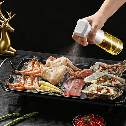 Oil Sprayer for Cooking- 200ml Glass Olive Oil Sprayer Mister, Olive Oil Spray Bottle, Kitchen Gadgets Accessories for Air Fryer, Canola Oil Spritzer, Widely Used for Salad Making, Baking, Frying,BBQ4 - Image 6