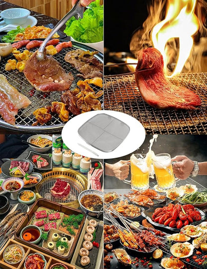 Splatter Guard, Splatter Guards for Frying, Stainless Steel Double Splatter Screen For Fryer Splatter for Oval Barbecue Machine Home
