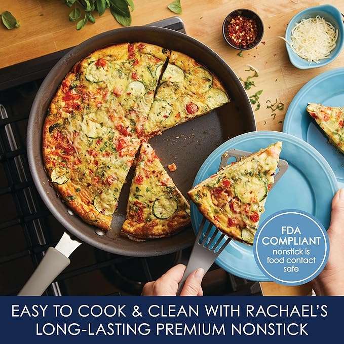Rachael Ray Cook + Create Nonstick Frying Pan/Skillet, 12.5 Inch - Almond - Image 3