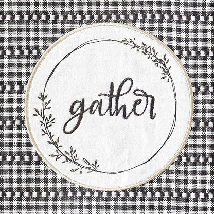 DII Home Sweet Farmhouse Kitchen Collection, Dishtowel Set, 18x28, Black, 4 Count