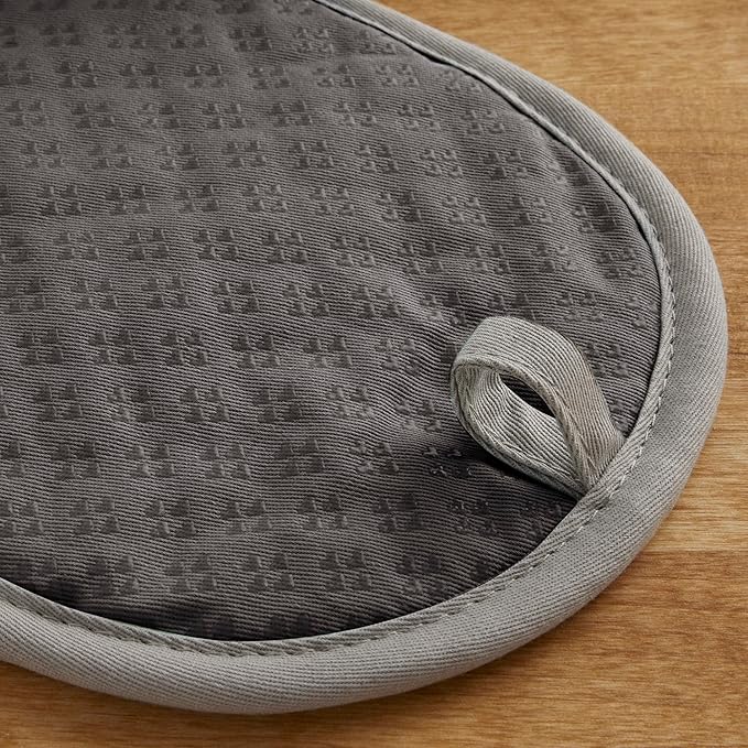 KitchenAid Asteroid Pot Holder 2-Pack Set, Charcoal Grey, 6.5"x10" - Image 4