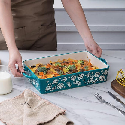 Wisenvoy Casserole Dish 9x13 Baking Pan Casserole Dishes For Oven Baking Dish Ceramic Lasagna Pan Baking Dishes For Oven - Image 2