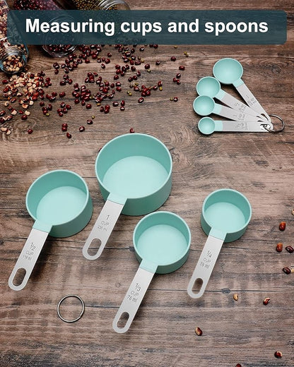 Measuring Cups and Spoons Set of 8 Pieces, nesting measuring cups for Measuring Dry or Liquid Ingredients, Stainless Steel Handle, Kitchen Gadgets for Cooking & Baking - Image 7