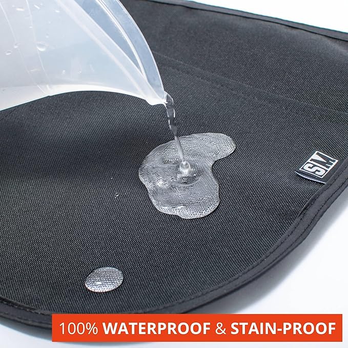 Waterproof Server Apron with Buckle - Stainproof Waist Apron for Waiters and Waitresses - Image 2