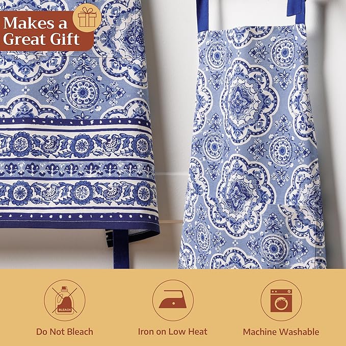 Maison d' Hermine 100% Cotton Apron for women with Pocket Kitchen Chef Apron for Men Cooking Mothers Day Gifts - Image 5