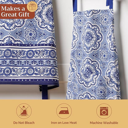 Maison d' Hermine 100% Cotton Apron for women with Pocket Kitchen Chef Apron for Men Cooking Mothers Day Gifts - Image 5