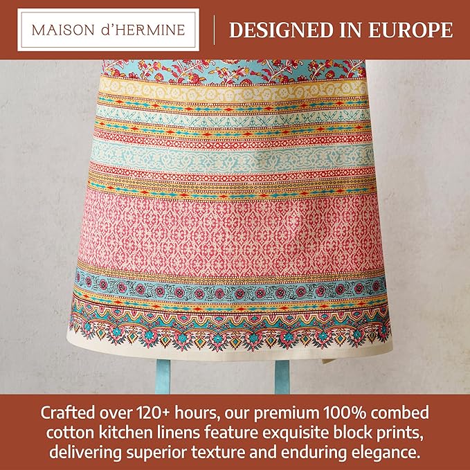 Maison d' Hermine 100% Cotton Apron for women with Pocket Kitchen Chef Apron for Men Cooking Mothers Day Gifts - Image 3