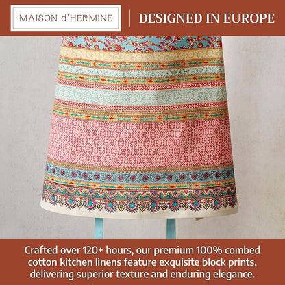 Maison d' Hermine 100% Cotton Apron for women with Pocket Kitchen Chef Apron for Men Cooking Mothers Day Gifts - Image 3