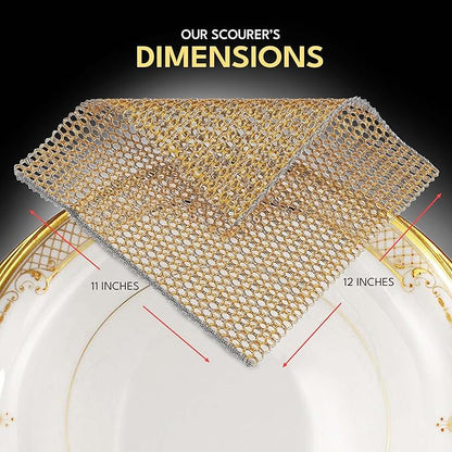 The Crown Choice Heavy Duty Non-Scratch Dish Scrubbers for Cleaning Dishes & Pots (6Pcs) - Replace Kitchen Sponges for Dishwashing with Our Scouring Pads - Try Our Alternative Dish Washing Scrub - Image 7