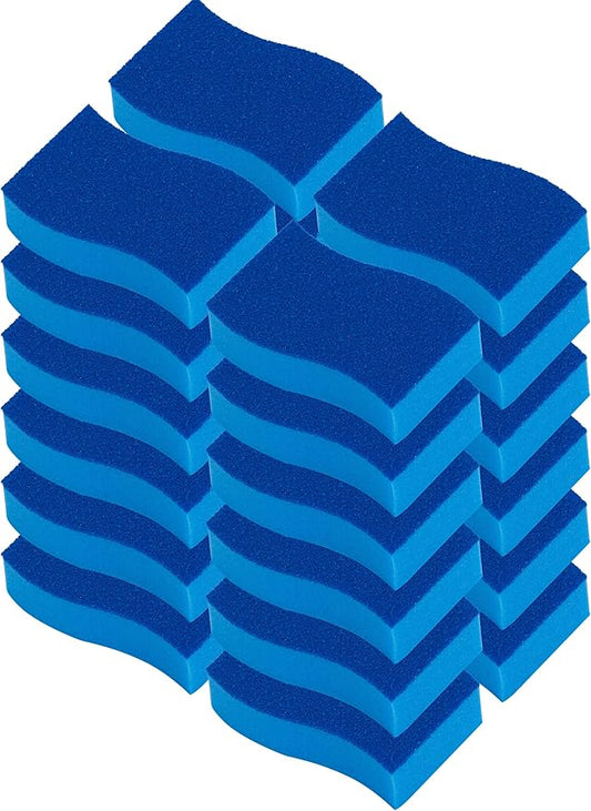 ELITRA Heavy Duty Scrubber Sponge With Hydrophilic Foam Technology - Blue - 24 Pack by ELITRAHOME