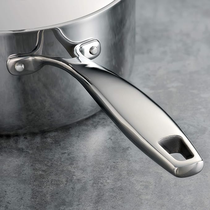 Tramontina Signature Tri-Ply Clad Stainless Steel 3-Quart Saute Pan with Lid, Induction-Ready Cooking Pan, Dishwasher-Safe, NSF-Certified, Made in Brazil - Image 5