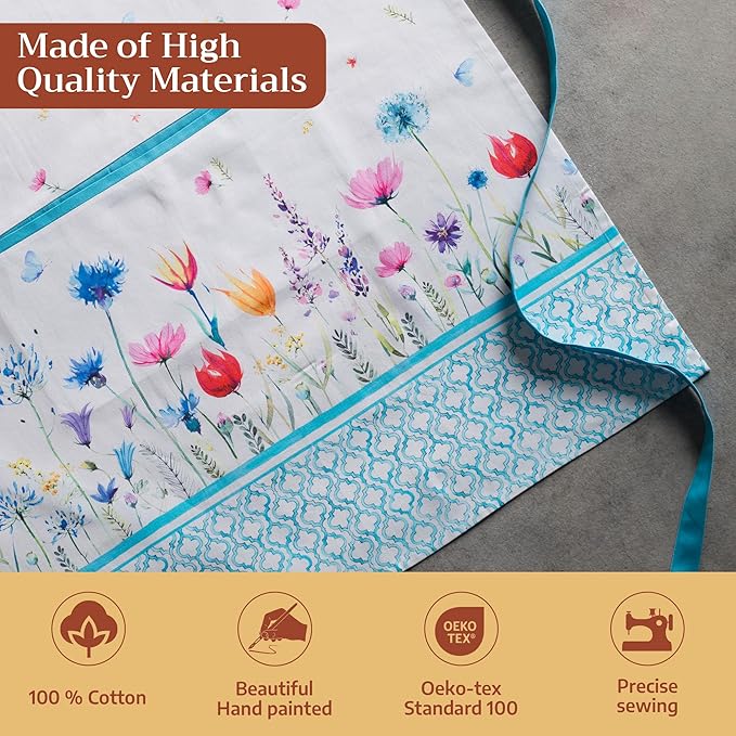 Maison d' Hermine 100% Cotton Apron for women with Pocket Kitchen Chef Apron for Men Cooking Mothers Day Gifts - Image 3