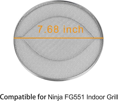 Splatter Shield for Ninja FG551 Foodi,Accessories for Ninja Foodi Smart XL 6-in-1 Indoor Grill,Stainless Steel Splatter Screen - Image 2