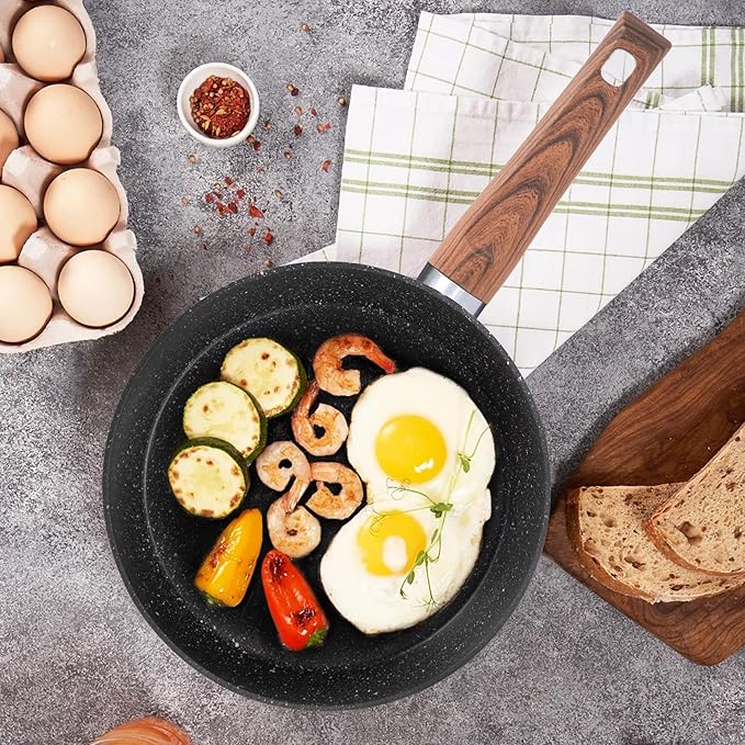 MAISON ARTS 30 Piece Pots and Pans Set Non Stick, Kitchen Cookware & Bakeware Sets with Nonstick Granite Coating, Baking Tray, Frying Pan and Saucepan, Black - Image 9