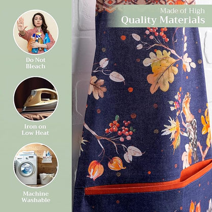 Maison d' Hermine 100% Cotton Apron for women with Pocket Kitchen Chef Apron for Men Cooking Mothers Day Gifts - Image 3