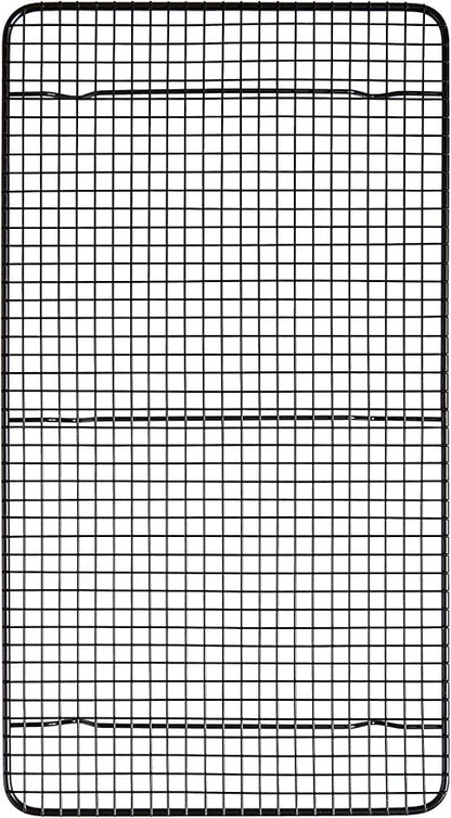 Mrs. Anderson's Baking Professional Nonstick Cooling Rack, Heavy Duty Silicone-Coated Steel, 10 x 18 x 0.75-Inches