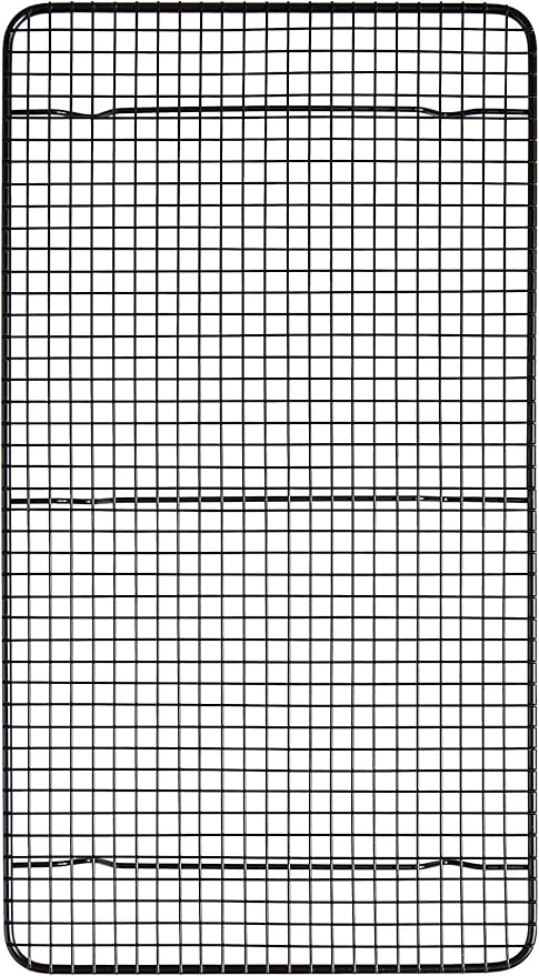 Mrs. Anderson's Baking Professional Nonstick Cooling Rack, Heavy Duty Silicone-Coated Steel, 10 x 18 x 0.75-Inches