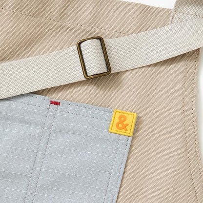 hedley & bennett Essential Apron - Professional Chef Apron with Pockets & Adjustable Bib Strap for Cooking & Grilling