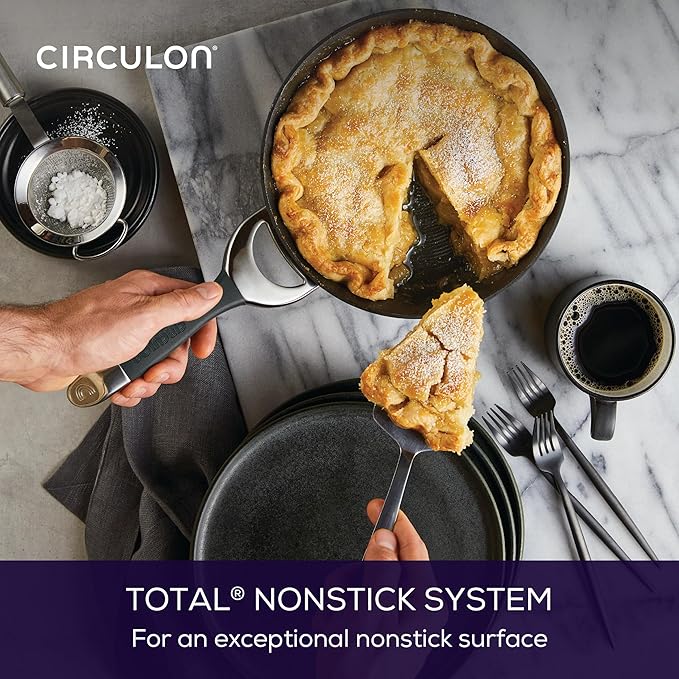 Circulon Symmetry Hard Anodized Nonstick Induction Frying Pan, 8.5-Inch Fry Pan, Black - Image 4