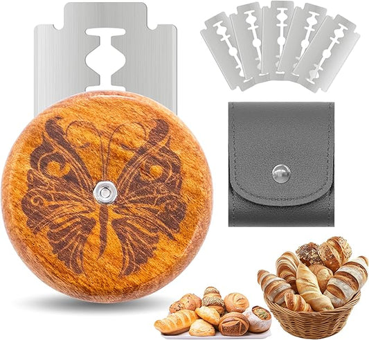 UFO Bread Lame Cutter for Homemade Sourdough,Bread Scorer Tool for Sourdough with 5 Blades and Case,Slashing Tool Bread Cutting Knife for Artisan Bread and Baguette Makers,Butterfly by Unknown