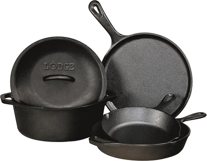 Lodge Cast Iron Dutch Oven - Loop Handle Cooking Vessel - Even Heat Retention - Oven-Safe, Versatile Pot - 2 Quart - Image 7