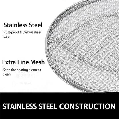 Splatter Shield for Ninja FG551 Foodi,Accessories for Ninja Foodi Smart XL 6-in-1 Indoor Grill,Stainless Steel Splatter Screen - Image 4