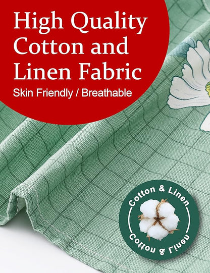 Cozy Adjustable Cross Back Aprons for Women with Pockets Cotton Linen Cooking Kitchen Baking