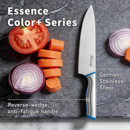 Knife Set, 11 Pcs Kitchen Knives Set, Enduring Razor-Sharp German High Carbon Stainless Steel Chef Knife Set with 5 Blade Guards, Perfect Holiday Gifts for Kitchen - Image 5