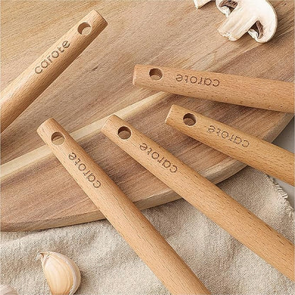 CAROTE Silicone Cooking Utensils Set, Kitchen Utensils Set 16 Pcs for Cooking,BPA Free Spatula Set,446 ℉ Heat Resistant Wood Handles for Nonstick Cookware (Cream White) - Image 7