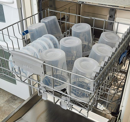 DuraHome Deli Containers with Lids for Food Storage Leakproof - 46 Sets BPA-Free Plastic Microwaveable Clear Food Storage Container Premium Quality, Freezer & Dishwasher Safe (Mixed - 16oz & 32oz.) - Image 4