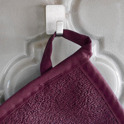 RITZ Terry Potholder & Hot Pad: Unparalleled Heat Resistant, Durable 100% Cotton – Ergonomically Designed for Optimal Grip – Easy-Care Machine Washable – 4-Pack, Beet - Image 3