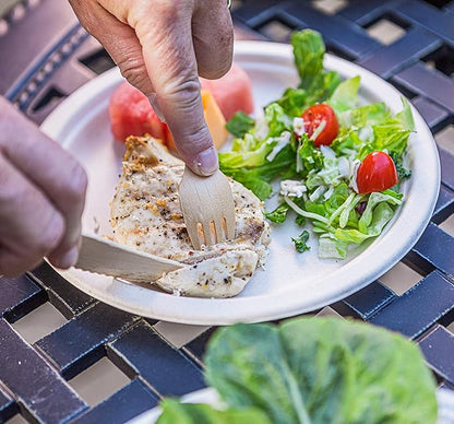 Disposable Wooden Cutlery Set - 100% Home Compostable - 480 Mix (240 Forks, 80 Spoons and 160 Knives) 6.5", Bamboo Utensils Alternative, Eco-Friendly, Organic, Sustainable and Carbon Neutral Certified - Image 7