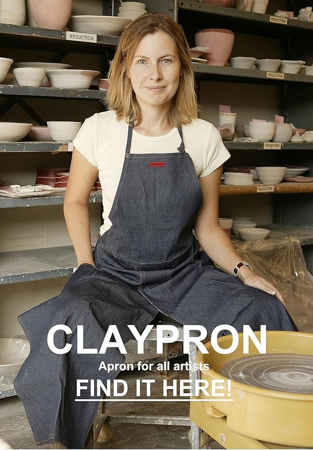 BLUE DENIM, the original split overlapped apron for potters, chefs, gardeners, artists, men and women