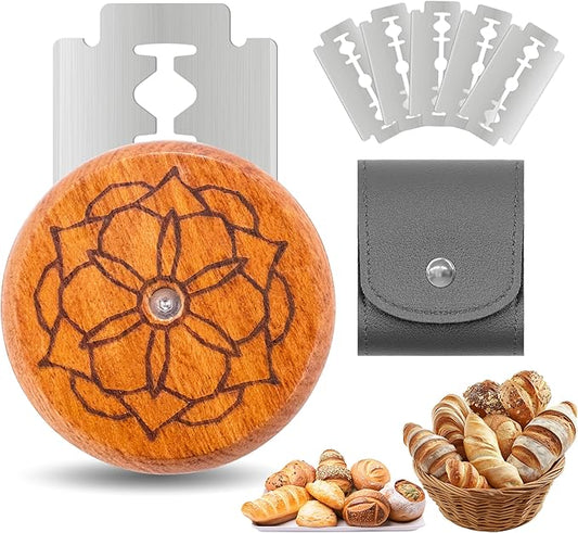 UFO Bread Lame Cutter for Homemade Sourdough,Bread Scorer Tool for Sourdough with 5 Blades and Case,Slashing Tool Bread Cutting Knife for Artisan Bread and Baguette Makers,Mandala by Unknown