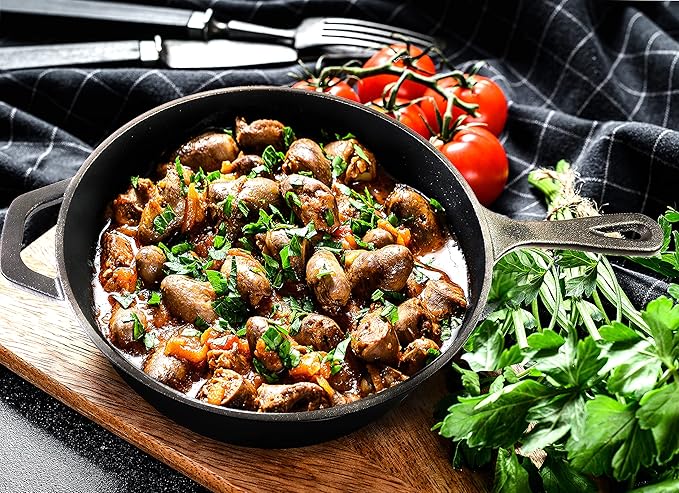 Utopia Kitchen Cast Iron Frying Pan 10.25 Inch, Cast Iron Chefs Pan, Pre Seasoned Skillet, Safe Grill Cookware for Indoor & Outdoor Use, Black - Image 5