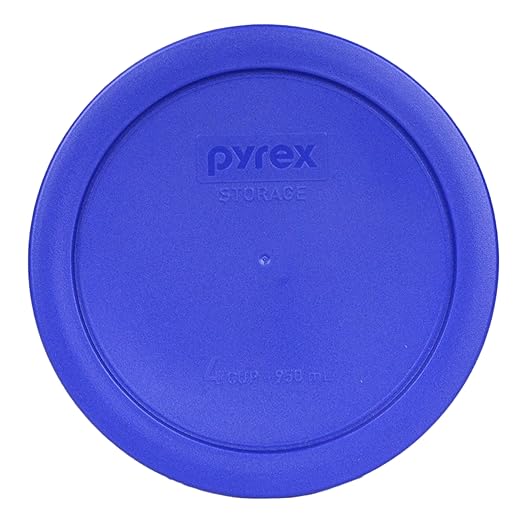 Pyrex 7201-PC 4-Cup Cadet Blue Food Storage Replacement Lid - Made in USA by Pyrex