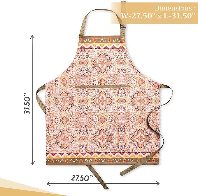 Maison d' Hermine 100% Cotton Apron for women with Pocket Kitchen Chef Apron for Men Cooking Mothers Day Gifts - Image 4