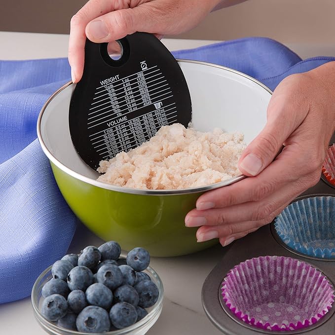 Spring Chef Dough Bench Scraper for Baking with Markings - Stainless Steel Kitchen Dough Cutter Tool with Bowl Pastry Scraper for Pizza, Bread, Pastries - Bench Knife - Dishwasher Safe - Black - Image 9