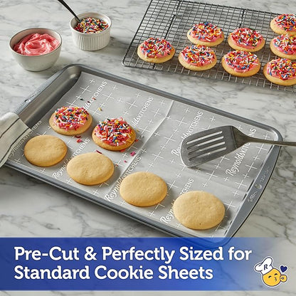 Reynolds Kitchens Cookie Baking Sheets, Pre-Cut Parchment Paper, 25 Count per Pack (Pack of 4), 100 Sheets Total - Image 3