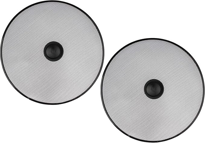 Stainless Steel Splatter Screen for Pan - Set Of 2: 8.2", 8.2" - Safe Protection Shield for Frying Grease Splash - Fry Oil Guard for Cooking by OFXDD
