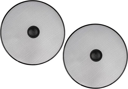 Stainless Steel Splatter Screen for Pan - Set Of 2: 8.2", 8.2" - Safe Protection Shield for Frying Grease Splash - Fry Oil Guard for Cooking by OFXDD
