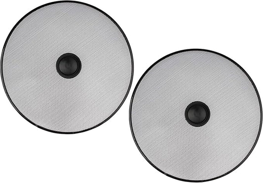 Stainless Steel Splatter Screen for Pan - Set Of 2: 8.2", 8.2" - Safe Protection Shield for Frying Grease Splash - Fry Oil Guard for Cooking by OFXDD