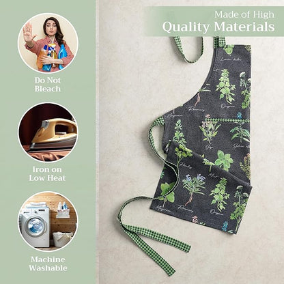 Maison d' Hermine 100% Cotton Apron for women with Pocket Kitchen Chef Apron for Men Cooking Mothers Day Gifts - Image 3