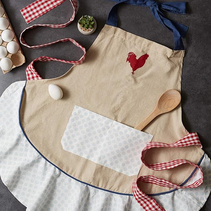 DII Women's Spring & Summer Apron Collection Adjustable, Two Large Pockets & Extra Long Ties, One Size Fits Most