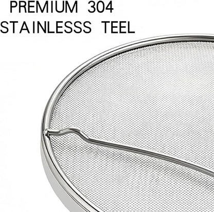 Splatter Screen for Frying Pan 13 Inch - Stainless Steel Grease Splatter Guard - Oil Splash Guard & Fine Mesh Cover for Cooking Bacon, Fried Chicken & Popcorn - Image 5