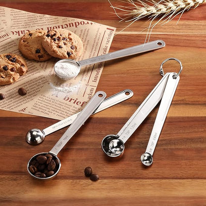 New Star Foodservice 43112 Stainless Steel 18/8 Measuring Spoons, Set of 6 - Image 5